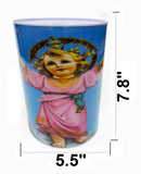 Angel Printed Coin Bank, Religious Divine Child 7.8" Tin Money Bank (1 Pack)