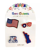 Flag Design Shoe Charms