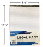 Legal Note Pads Writing Pads