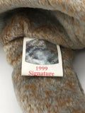 TY Beanie Baby - SIGNATURE BEAR 1999 (8.5 inch) Rare Errors -New