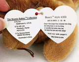 TY Beanie Baby 1996 ROARY the Lion 6 Inch style 4069 Mint with Mint Tag - New