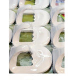 12 Pcs White Self Adhesive Plastic