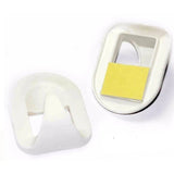 12 Pcs White Self Adhesive Plastic