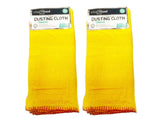 6 PCS (2 PK) 100% Flannel Dusting Cloths Multi-Purpose For Cleaning & Polishing