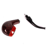 Dark Red Durable Wooden Wood Smoking Pipe Tobacco Cigarettes Cigar Pipes -New