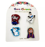 4 Pcs Disney Frozen Shoe Charms