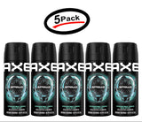 Axe Apollo Men's Deodorant 48h Protection Body Spray 150ml / 5.07Oz (5 Pack)