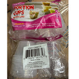 16 PCS Clear Shot Plastic Disposable Portion Cups With Lids In Bag 4 Oz - New