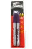 (2 Pack) Sharpie Permanent Marker Original, Fine Point, Purple