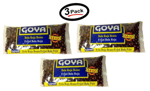 3 Goya Bola Roja Beans 14 oz-Frijol Bola Roja (3 Pack)