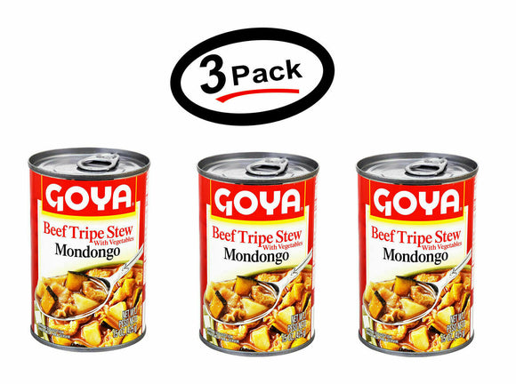 3 Pack Goya Beef Tripe Stew- Mondongo 15 oz (3 Pack)