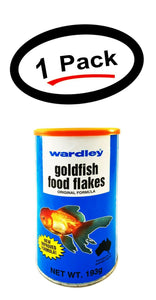 1 Pack Wardley Goldfish Flakes Food 6.8 Oz. Original Formula