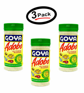 3 Pack Goya Adobo All Purpose Seasoning Con Comino With Cumin 12 oz