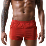 Men's casual low waist pocket large size boxer shorts