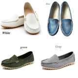 New Women's Flats Shoes Fashion Comfy Ballet Shoes Cute Slip-On Low Heel Boat Shoes