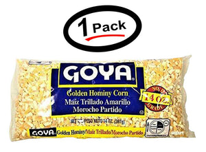 1 Goya dry golden hominy corn 14 oz Bags (1 Pack)