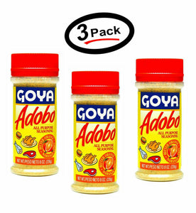 3 Goya Adobo All Purpose Seasoning with Bitter Orange - 8 oz