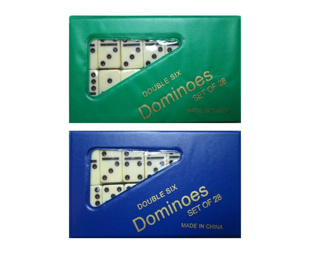 (2 PK) DOMINOES ONLINE DOUBLE SIX GAME MINI SET 28 TILES