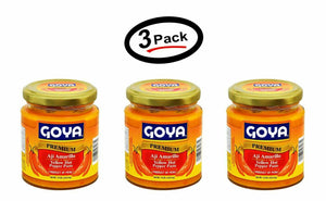 3 Goya Ají Amarillo Dried Yellow Hot Pepper Paste 7.5 oz.
