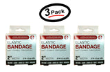 3 Pack of 2" Elastic Sports/Body Wrap (3 Pack) Self- Closure Bandages