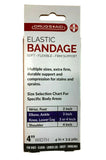 3 Pack of 4" Elastic Sports/Body Wrap (3 Pack) Self - Closure Bandages