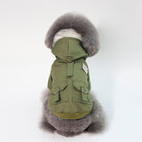Cap for dog coat military green