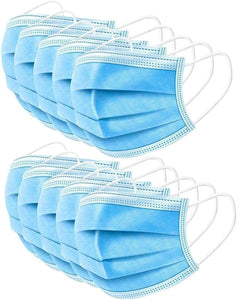 Disposable Filter Masks, Eventronic 3 Ply Face Masks, For Home & Office (50 Pcs)