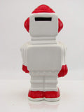 Rocket Retro-Robot Savings Bank Figural Robot Red