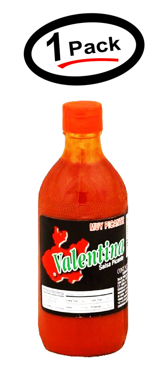 1 Pack Valentina Black Label Hot Sauce - 12.5 Oz. (Extra Hot)