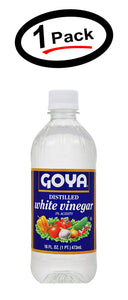 Goya distilled white vinegar 5% acidity 16 oz