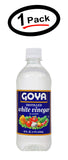 Goya distilled white vinegar 5% acidity 16 oz