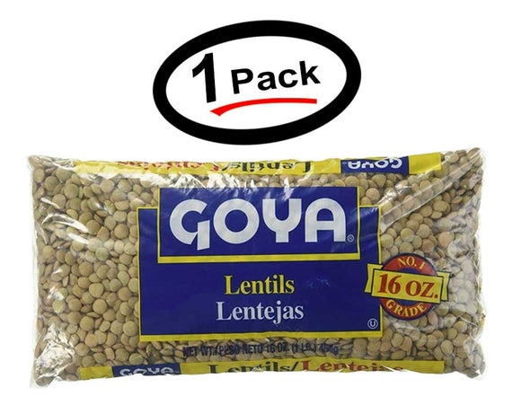 1 Goya Lentils | Lentejas | Masoor Dal 16oz (1 Pack)