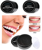 100% ORGANIC COCONUT ACTIVATED CHARCOAL TEETH WHITENING POWDER With Wooden Brush