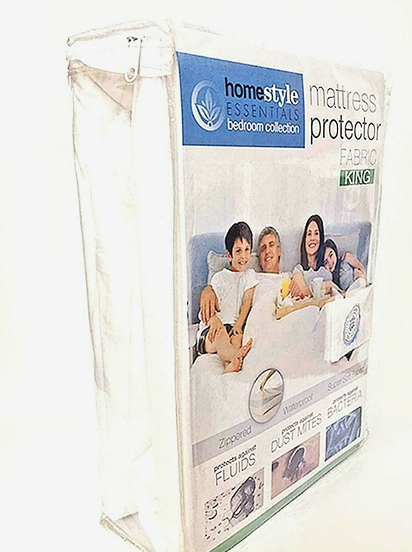Fabric Mattress Protector-Waterproof & Dust Mite Proof - King Size