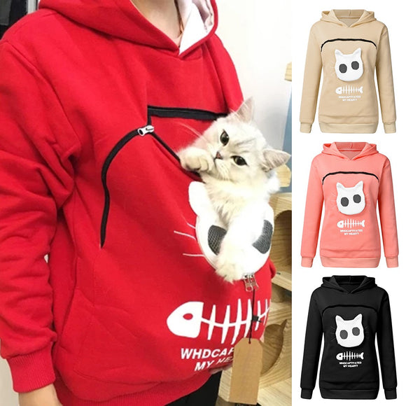 Pet sweater cat carrier outfit
