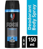 3 Axe Adrenalin Mens Deodorant Body Spray, 150ml (3 Pack)