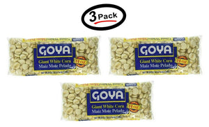 3 Goya Giant White Corn | Maiz Mote Pela 14 Oz (Pack of 3)