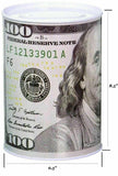 3 Ben Franklin $100 Bill Tin Coin Saver & Money Saving Piggy Bank