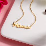 Mama Letter Pendant Necklace For Women 3 Colors Mom Nameplate Clavicle Chain Choker