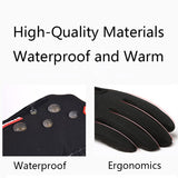 Hot Winter Gloves For Men Women Touchscreen Warm Outdoor Cycling Driving Motorcycle Cold Gloves Windproof Non-Slip