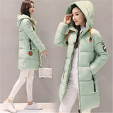 Winter Jacket Women Coat Hooded Outwear Female Parka Thick Cotton Padded Lining