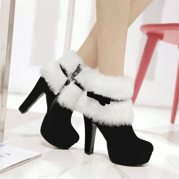 AMI CLUB WEAR Stiletto Faux Silver Mink Fur High Heels SEXY BOOTS Shoes 8.5  👣b7 | eBay