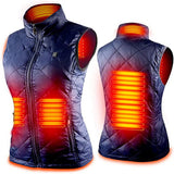Women Heating Vest Winter Cotton Jacket USB Infrared Electric Heating suit