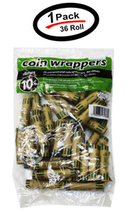 Dime COIN WRAPPERS TUBES