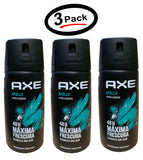Axe Apollo Men's Deodorant 48h Protection Body Spray 150ml / 5.07Oz (3 Pack)
