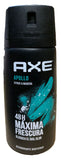 Axe Apollo Men's Deodorant 48h Protection Body Spray 150ml / 5.07Oz (3 Pack)