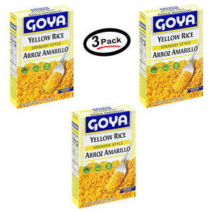 (3 Pack) Goya Yellow Rice, Spanish Style 7 oz Arroz Amarillo - New