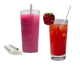 7.75 Inch BPA-Free Plastic Drinking Straws individually wrapped -White
