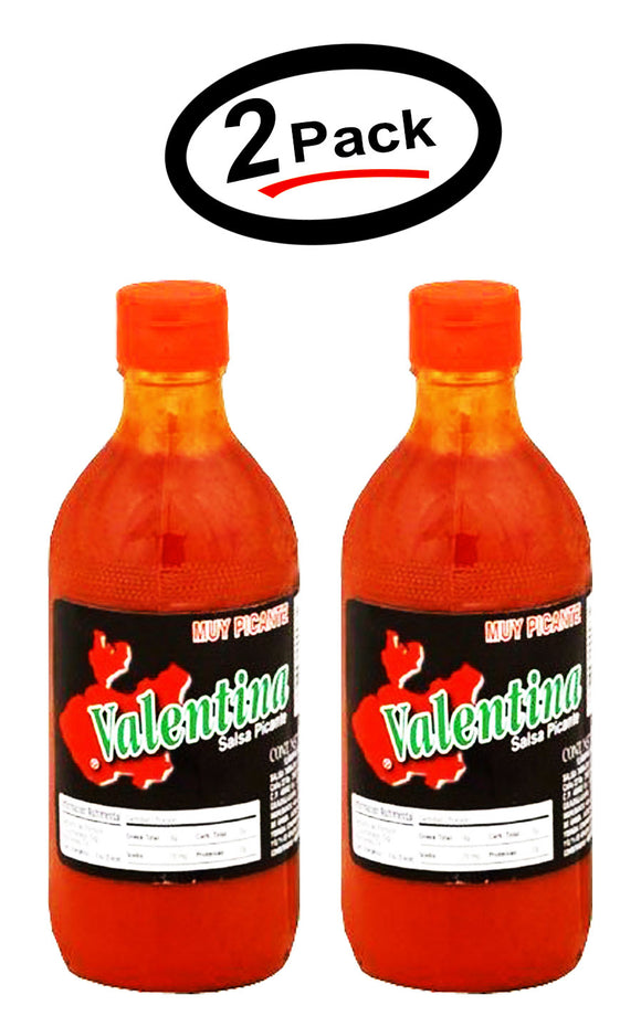 2 Pack Valentina Black Label Hot Sauce - 12.5 Oz. (Extra Hot)