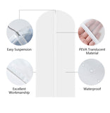 (3 Pack) Dress Bag Garment Travel Dress Storage Full Zipper Cover -Frosted Clear